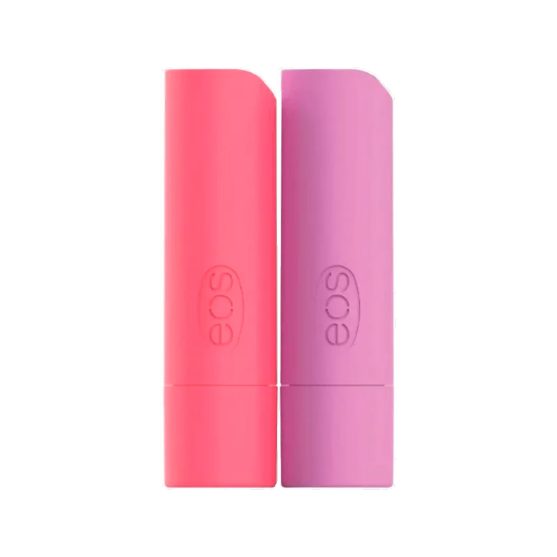 Kit EOS Lip Balm Stick - Strawberry Peach 4g + Toasted Marshmallow 4g