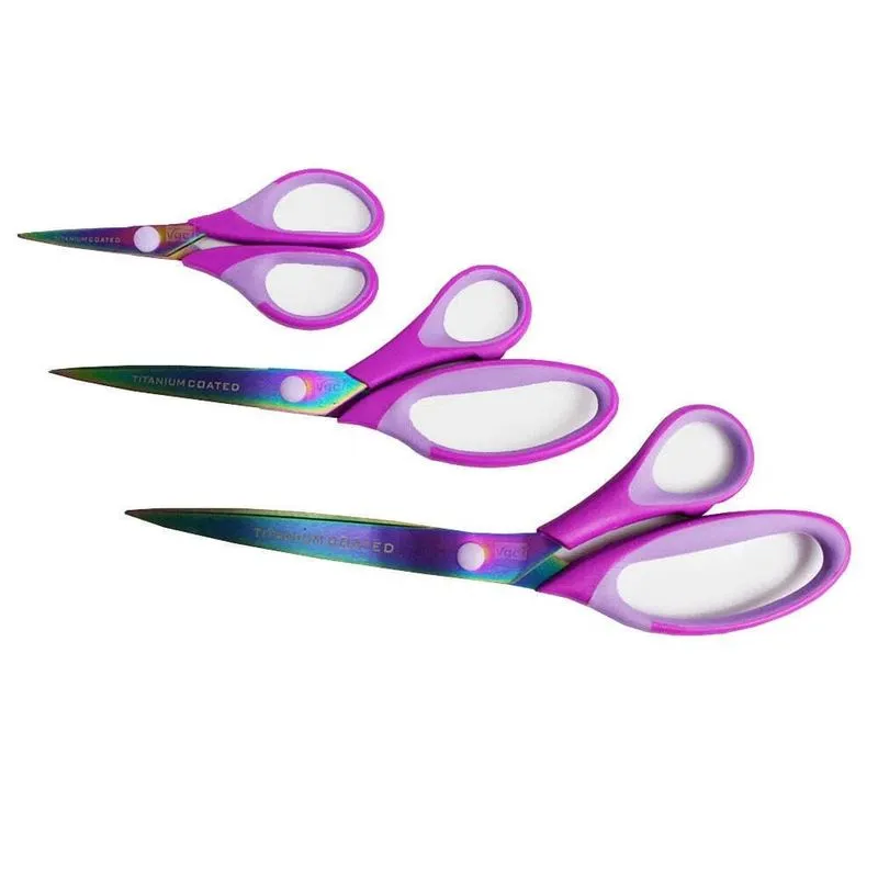 Kit 3 Tesouras de Titânio Multiuso