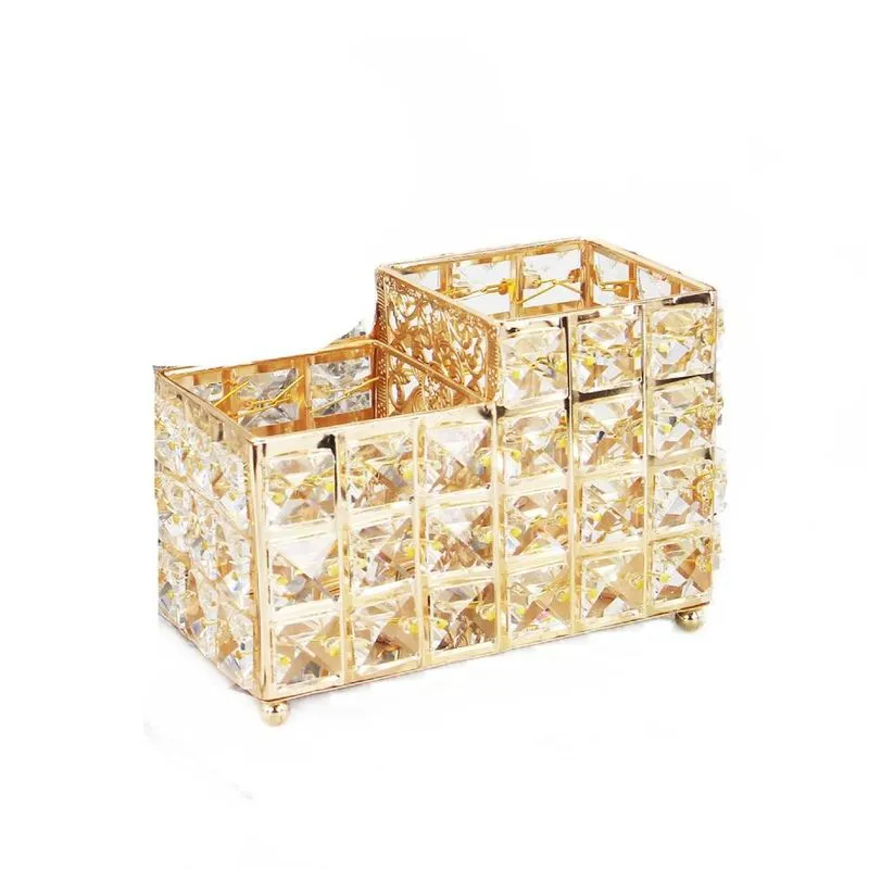 Suporte De Caneta Crystal Office, Porta-escova De Maquiagem Da Ferramenta De Unha,