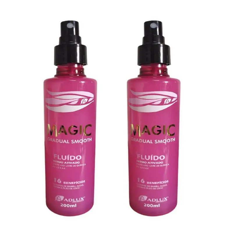 Kit 2 Magic Gradual Smooth Fluído Termo Ativo P/escova Fit