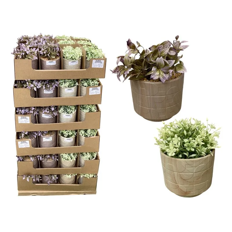 Planta Artificial Mays Roxa/Verde