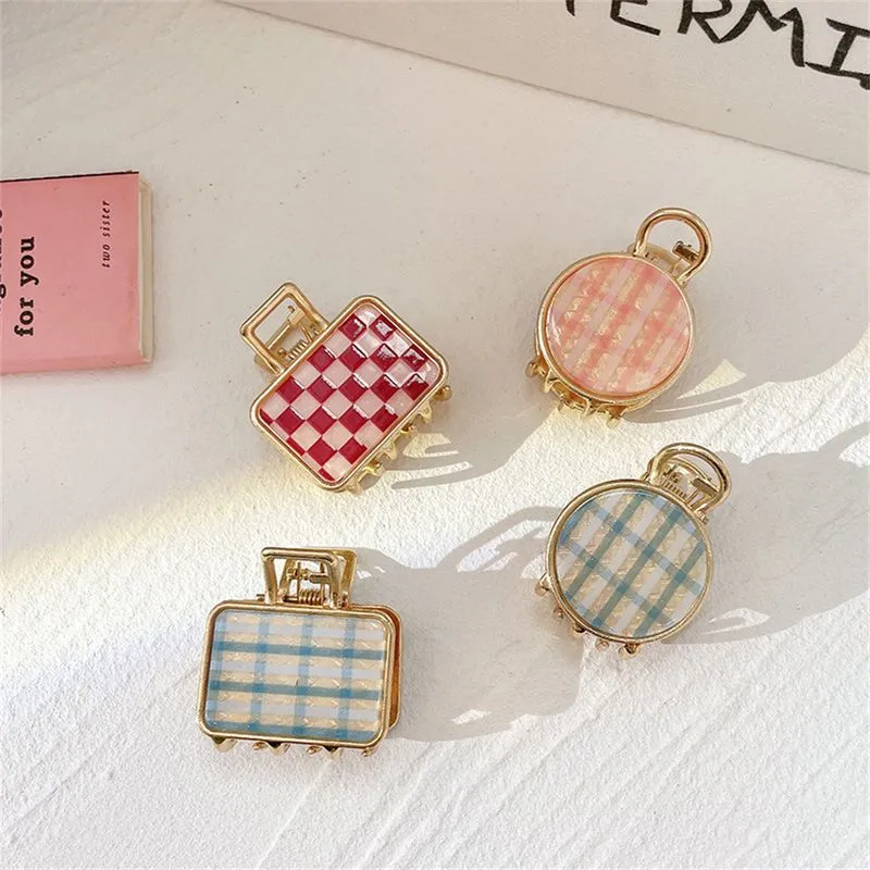 4pcs Acetate Folha Hair Clip, Lovely Girl Senior Retro Hair