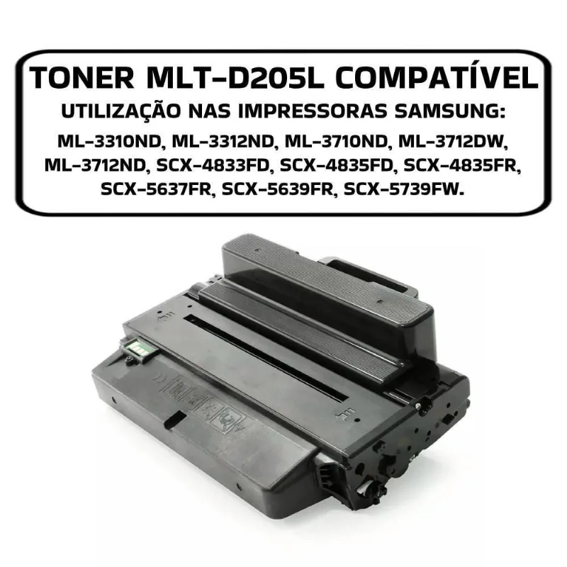 Toner Compativel Samsung Mlt-d205l D205 Scx-5637 Scx-4833 3710