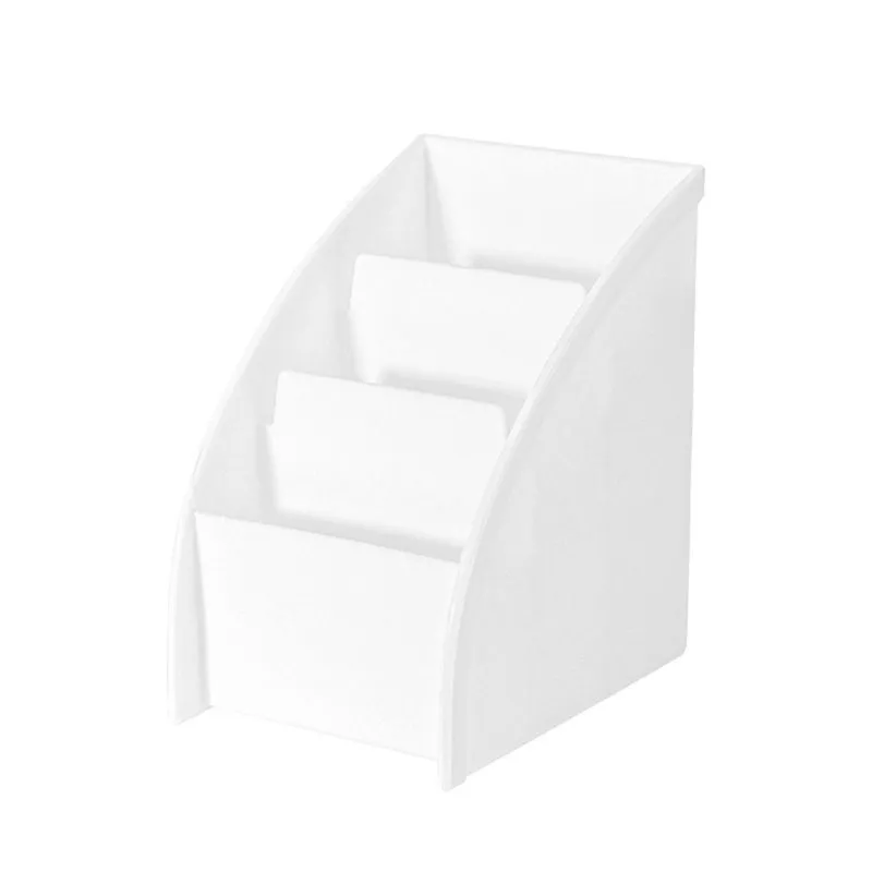 Balde De Caneta De Plástico, Três Canetas Multifuncionais Trapezoidais