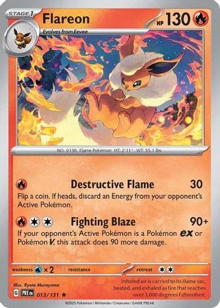 Flareon (13/131) [SV Prismatic Evolutions] Holofoil Near Mint