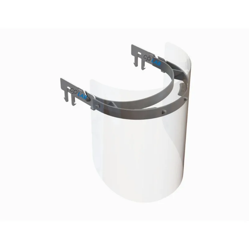 Face Shield - Polypropylene and PETG - 11 x 8 x 7-in - Universal Size
