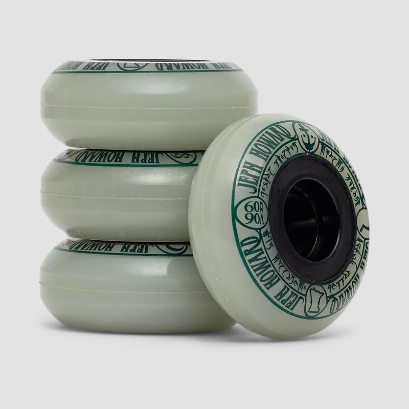 Ground Control Jeph Howard 90A Aggressive Inline Wheels x4 Glow In The Dark 60mm 60mm