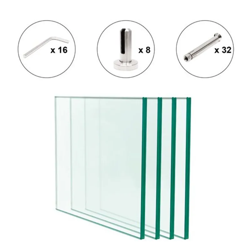 everhome Laminated Tempered Glass Deck Panel Kit