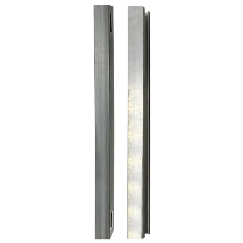 everhome 8-ft Misty Gray Woodgrain Vinyl Fence Post with Aluminum Insert