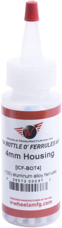Wheels Manufacturing Housing End Caps Caps 4mm Aluminum Silver Bottle of 100