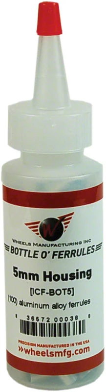 Wheels Manufacturing Housing End Caps Caps 5mm Aluminum Silver Bottle of 100