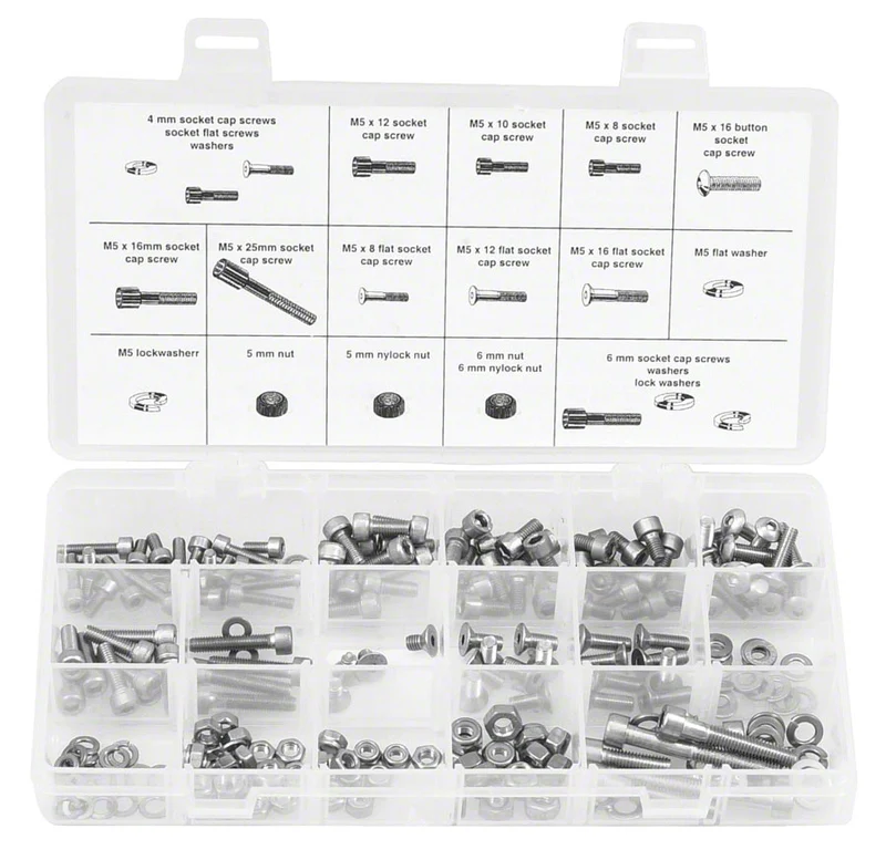 Wheels Manufacturing Fastener Kits 456mm Kit - 218 Pieces of Stainless Steel Bolts Nuts Washers
