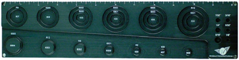 Wheels Manufacturing Rulers Benchtop Bearing Ruler and Gauge