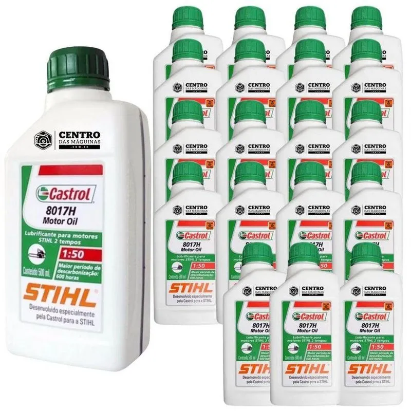 Kit 20 Unidades De Óleo 2 Tempos Stihl 500ml Para Roçadeiras