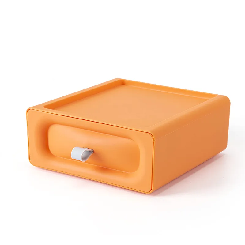 Caixa De Armazenamento De Plástico Dormitório, Gaveta Desktop