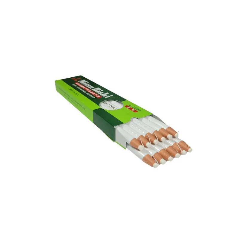 Caixa Lápis Dermatografico Mitsubishi Sobrancelha Branco 12u