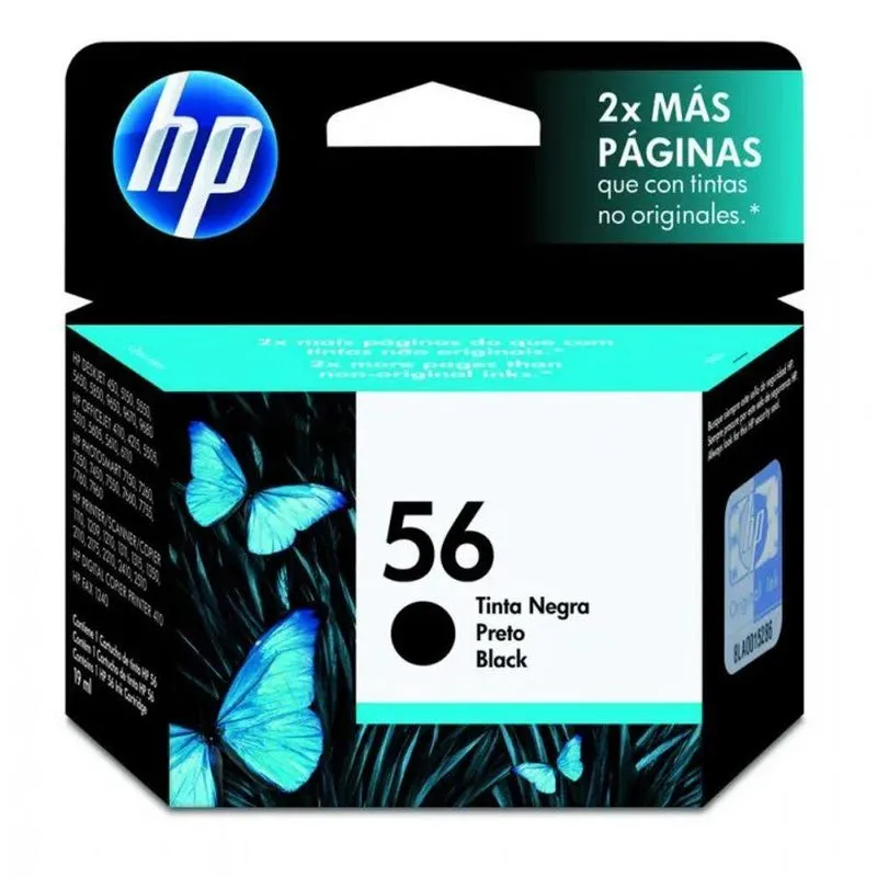 Cartucho Hp 56 C6656ab C6656al Preto
