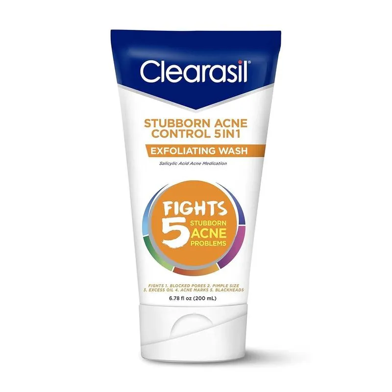 Clearasil Stubborn Acne Sabonete Facial Esfoliante 5 In 1