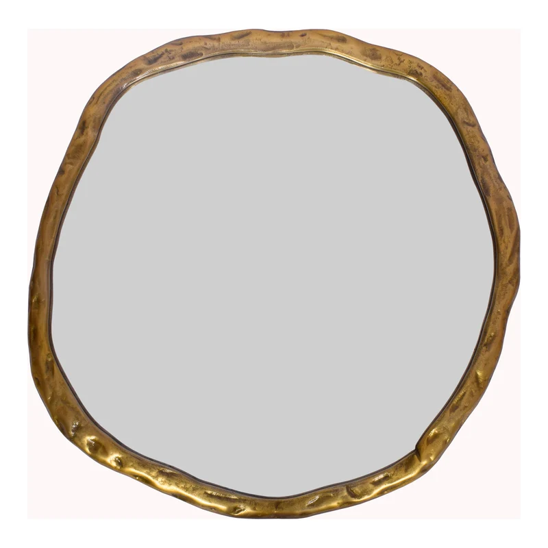 Moe's Home Collection - Foundry Mirror Large Gold - FI-1098-32 Gold / 30" X 16" X 80"