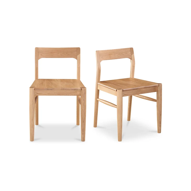 Moe's Home Collection - Owing Dining Chair Oak-Set Of Two - BC-1123-24 Natural / 115.5" X 70.5" X 31.5"