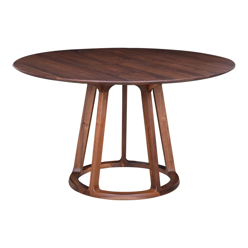 Moe's Home Collection - Aldo Round Dining Table Walnut - CB-1027-03-0 Brown / 40" X 2" X 72"