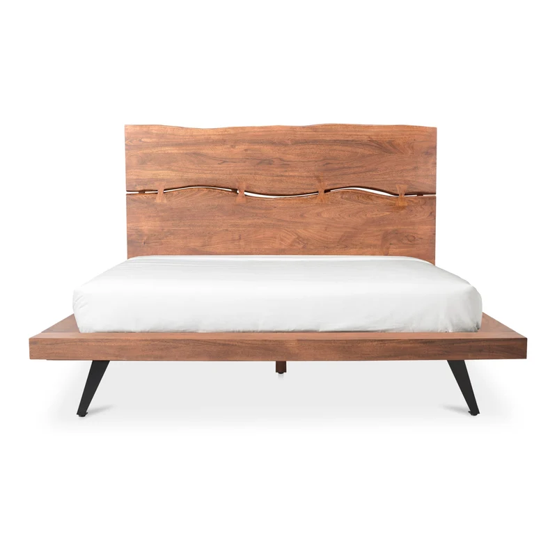 Moe's Home Collection - Madagascar Platform Bed Queen - UH-1006-03-0 Brown / Queen