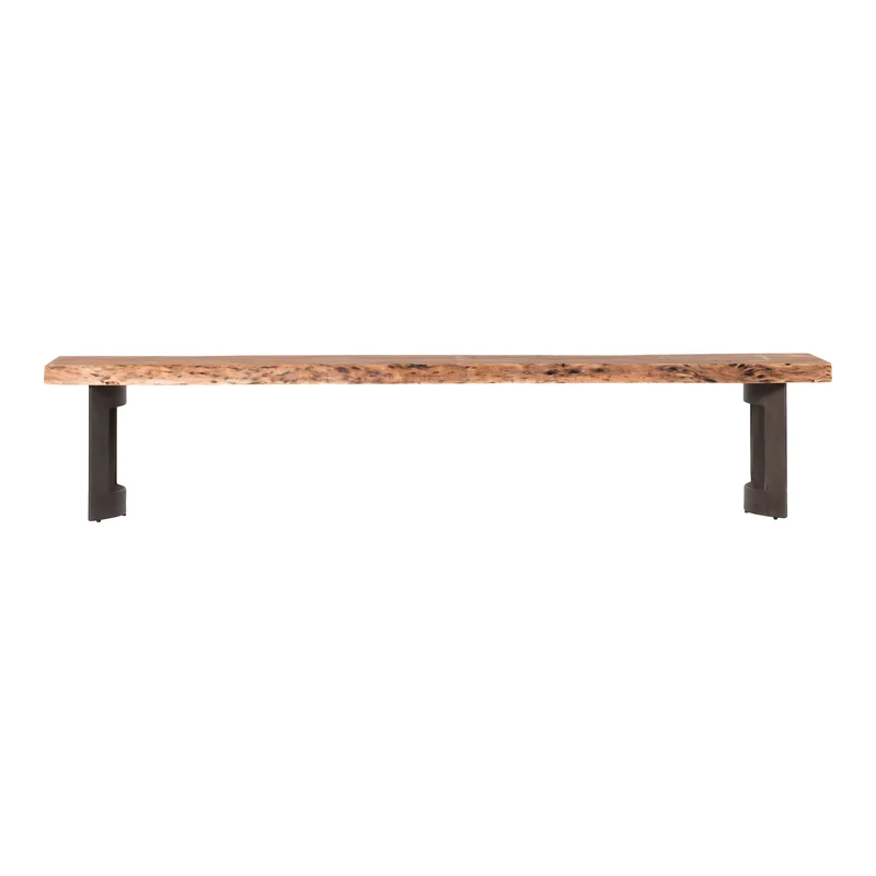 Moe's Home Collection - Bent Bench Small Smoked - VE-1002-03-0 Natural / 96" X 42" X 29.5"