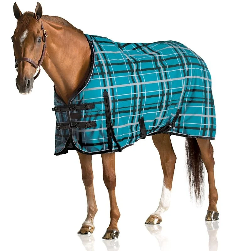 Pessoa Alpine Turnout Sheet 70 Clay/Amethyst Juniper/Clay Plaid / 72