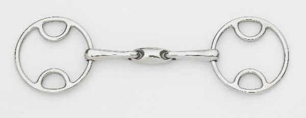 Centaur Stainless Steel Loop Ring Oval Gag Bit Stainless Steel / 5.25