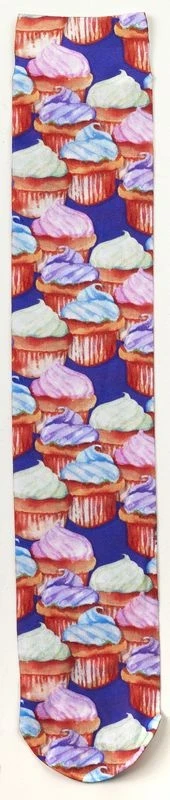 Ovation Ladies Zocks Boot Socks 9-11 Midnite Lace Purple Cupcakes / Ladies 9-11