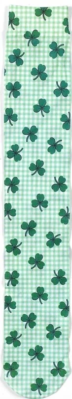 Ovation Ladies Zocks Boot Socks 9-11 Midnite Lace Happy St. Patty's Day / Ladies 9-11