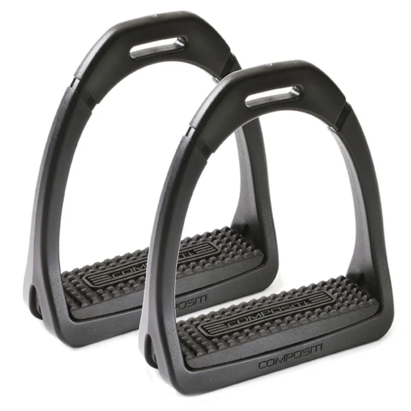 Compositi Ladies Premium Stirrup Irons Black / 4"
