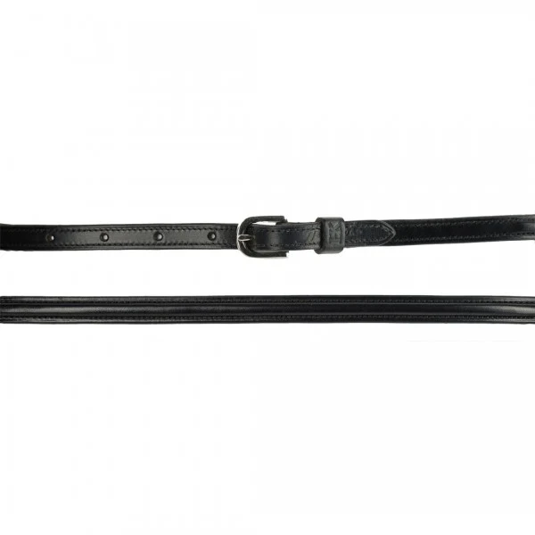 Harmohn Kraft Plain Raised Belt - 1/2 Inch Wide Black / 34