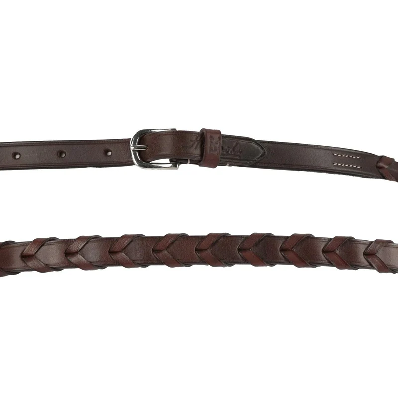 Harmohn Kraft Plain Laced Belt - 1/2 Inch Wide Brown / 34