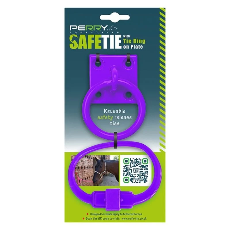 Perry Equestrian SafeTie with Tie Ring Set Pink / One Size