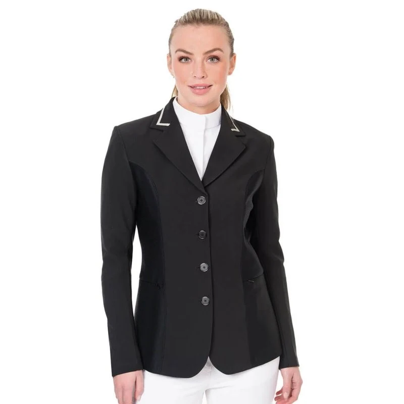 Ovation Ladies Hybrid Euro Show Coat Black / 6 Regular