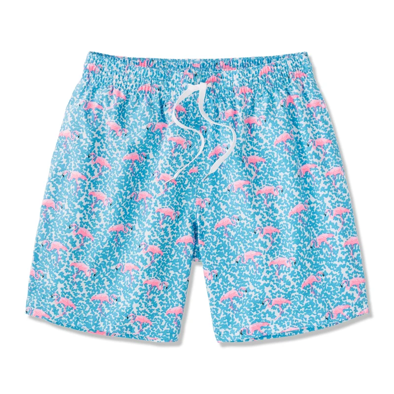 Chubbies Men's The Domingoes are for Flamingoes Swim Trunks - 7" Inseam BRIGHT BLUE / XXL