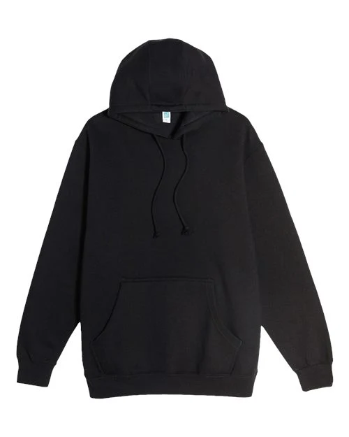 Lane Seven Men's Heavyweight Pullover Hooded Sweatshirt Black / M