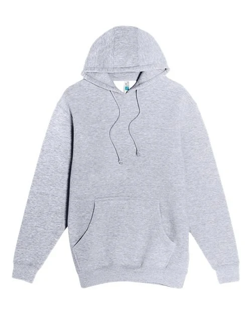Lane Seven Men's Heavyweight Pullover Hooded Sweatshirt Heather Grey / XL