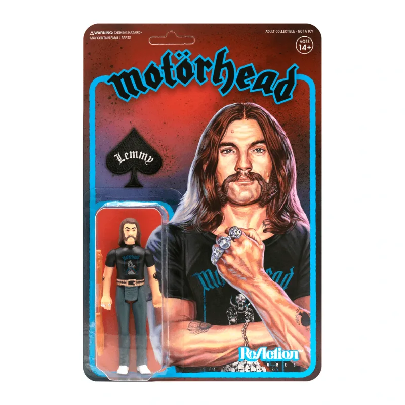 Figura Reaction Motorhead Lemmy Camisa De Pilha De Caveiras Mc Farlane Toys