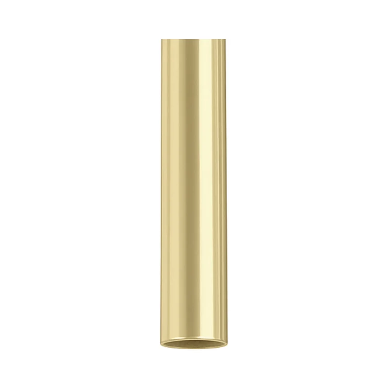 Matthews Gerbar Downrod with Coupling Cover Polished Brass