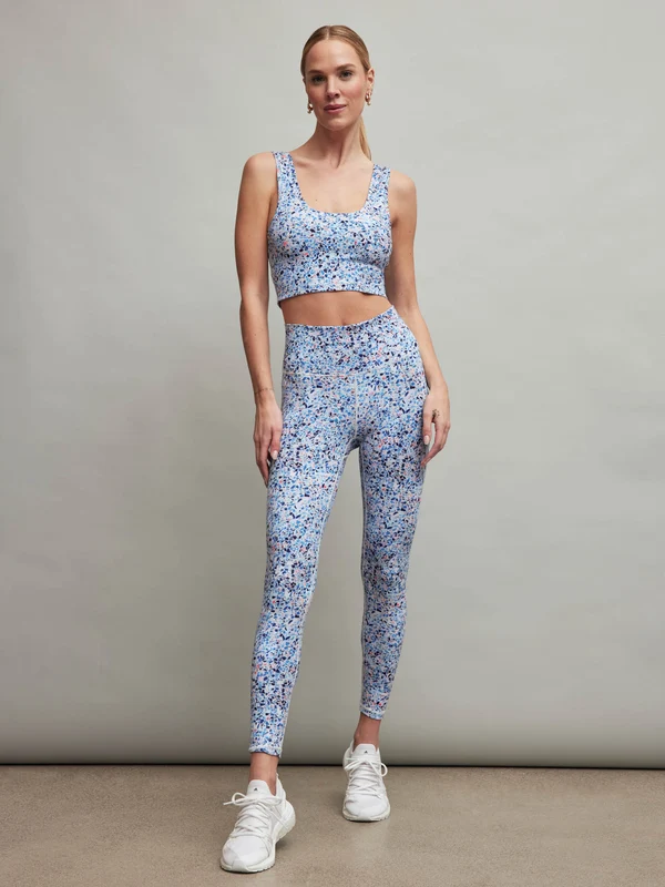 Terrazzo TLC Crop Top - BLUE/MULTI BLUE/MULTI / S