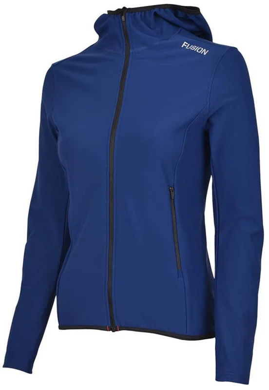 womens recharge hoodie M / Blauw