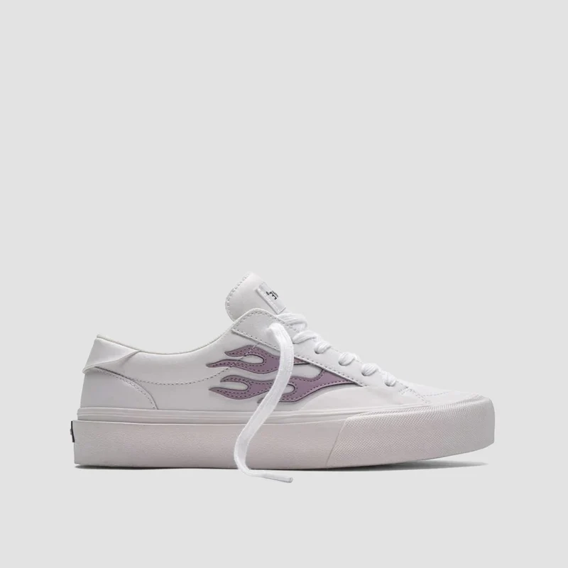 STRAYE Logan Shoes - Flame White/Lavender Leather 10uk / Flame White/Lavender Leather