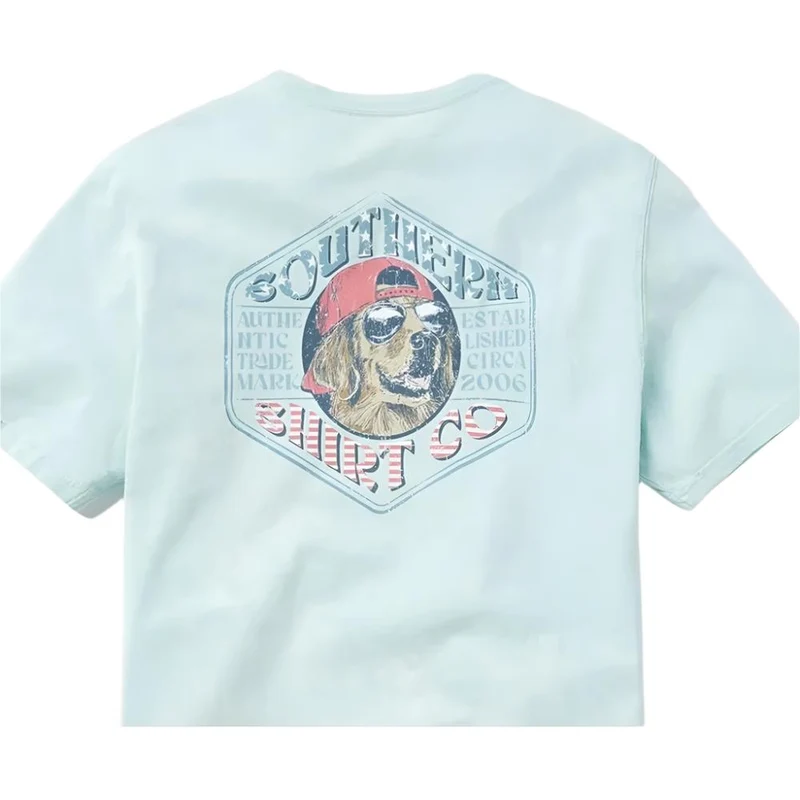 Men's USA Dog Days Short Sleeve Tee PACIFIC COOLER / LARG