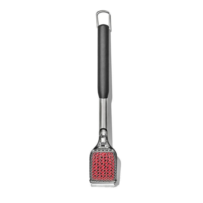Grill Brush - Bristle-Free Coiled - With Replaceable Head Open Box