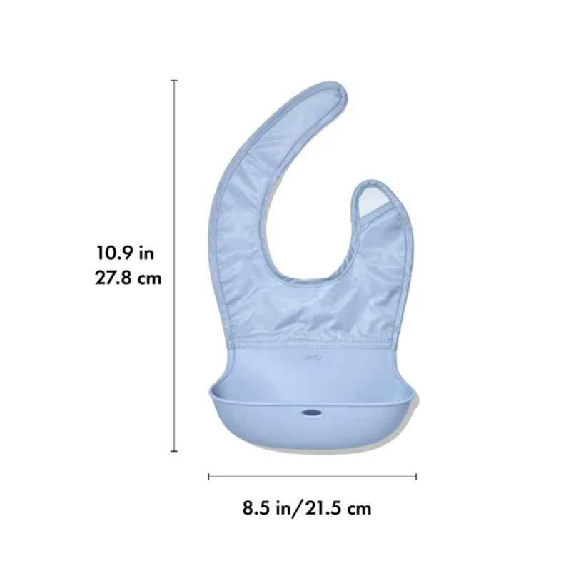 OXO Tot Roll-Up Silicone Bib Dusk