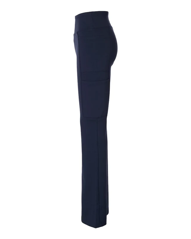 Jaanuu W40005 Women's Perri UltraSOFT Yoga Scrub Pants - Midnight Navy Blue-Navy / Ladies XS