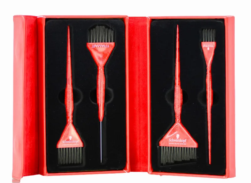 Conjunto De Pincéis Schwarzkopf Igora X Framar Jet Set Com 4 Pincéis