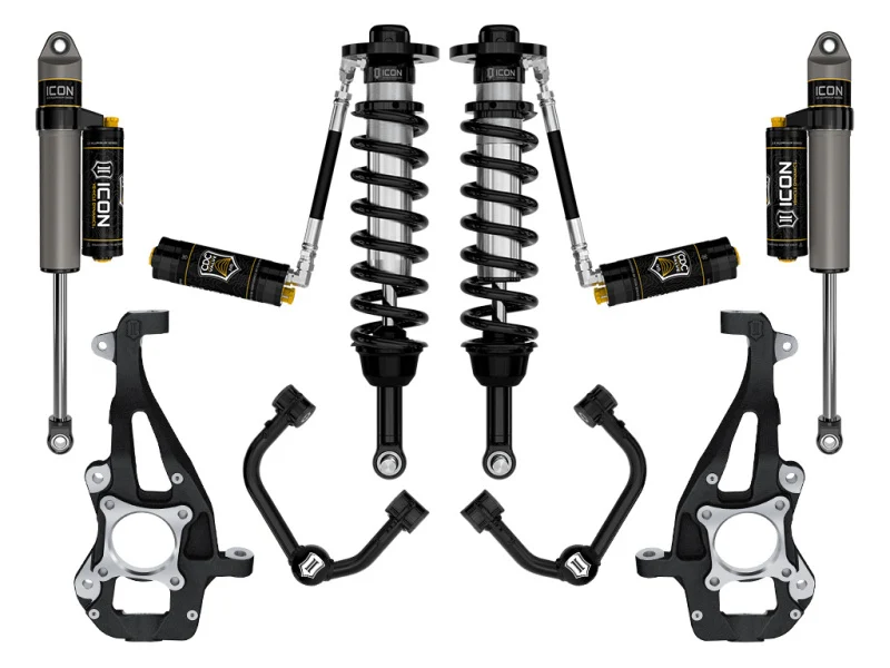 ICON 21-24 Ford F150 4WD 3.5-4.5in Stage 4 Suspension System Tubular Cdcv